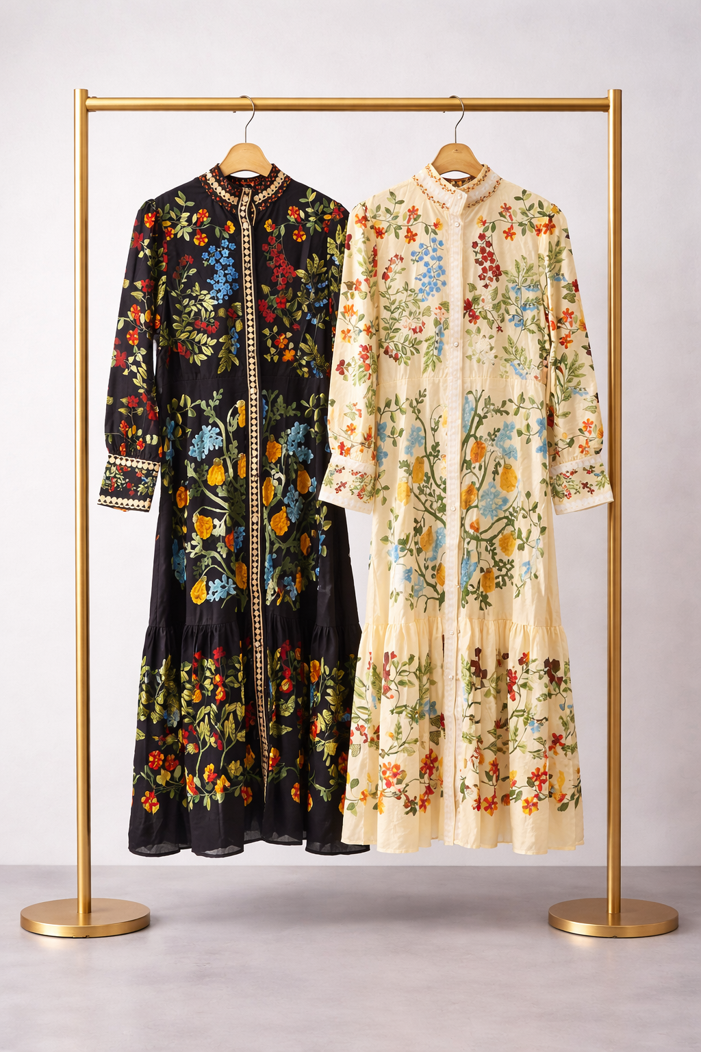 9596 BOTANICAL PRINT DRESS+BELT