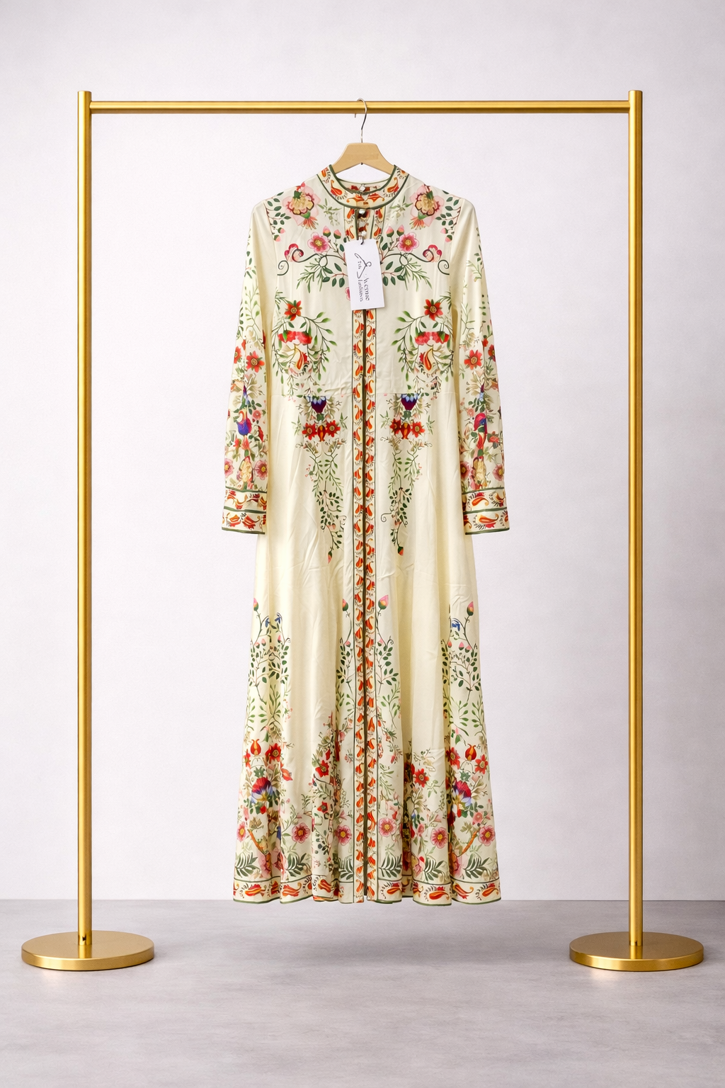 FLORAL PRINT BUTTON FRONT DRESS